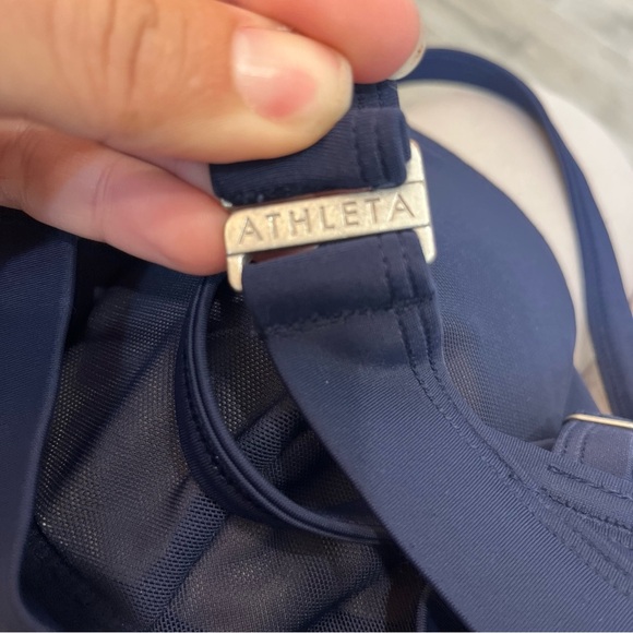 Athleta Size 36B/C 36 B C Dress Blue Twister Bikini Swimsuit Top #964874 - Picture 10 of 10